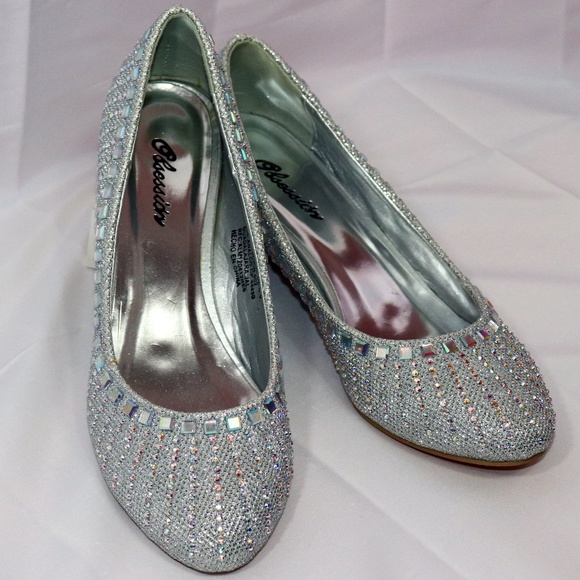 Shiny Silver Shoes - Picture 2 of 8